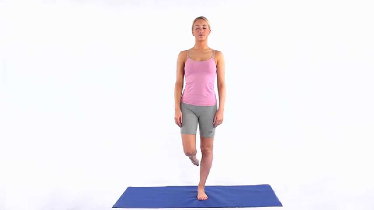 Balance exercise One leg stand eyes closed