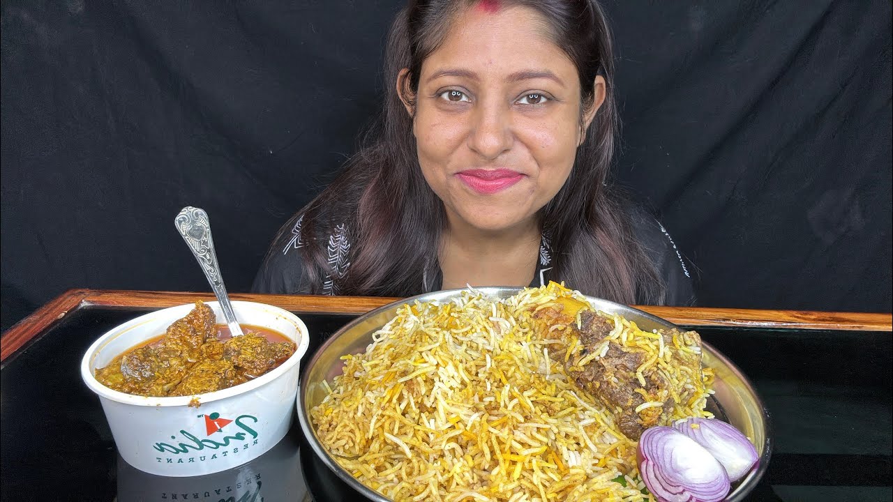 HUGE Plate MUTTON BIRIYANI and MUTTON CHAAP | MUKBANG ASMR | Spicy Indian Food Eating Show