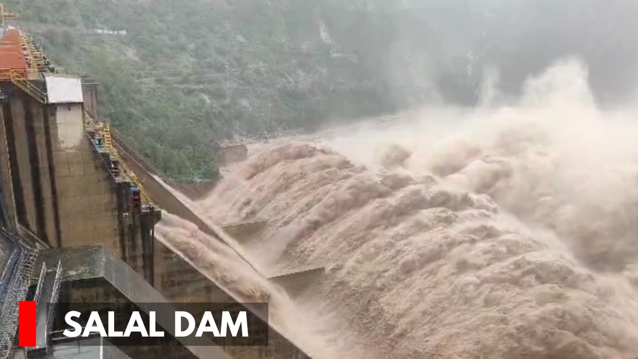 Reasi: Salal Dam Gates Opened As Chenab Level Rises