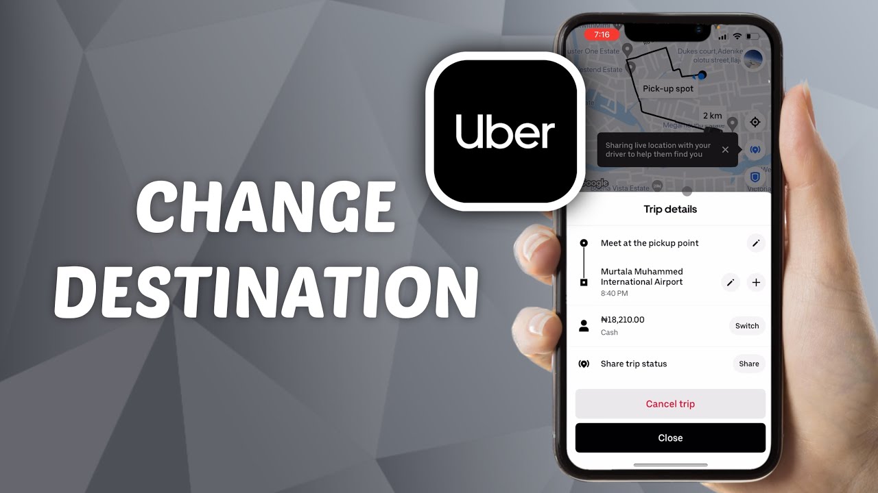 How to Change Destination on Uber