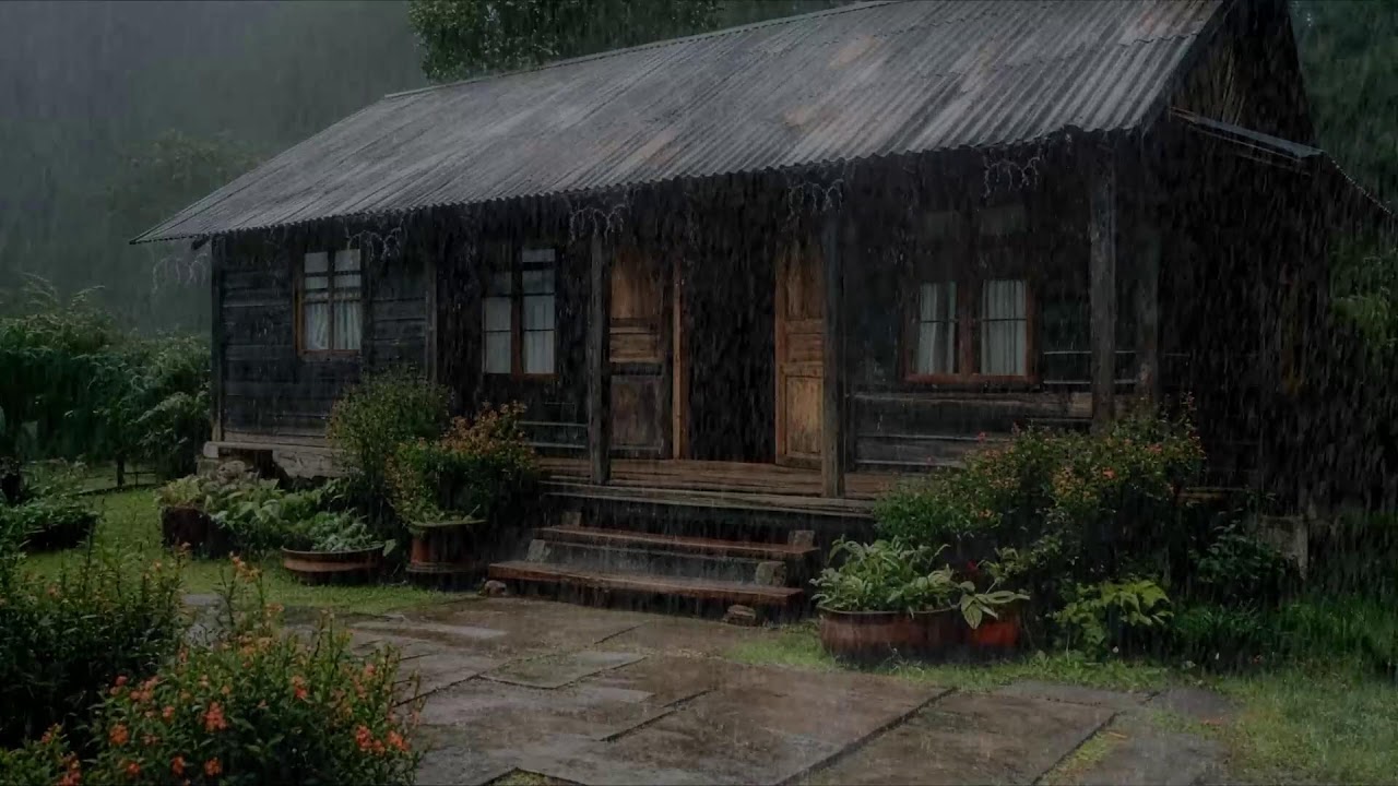 Dors en paix 🌧️ Pluie sur cabane forestière pour sommeil calme et apaisement
