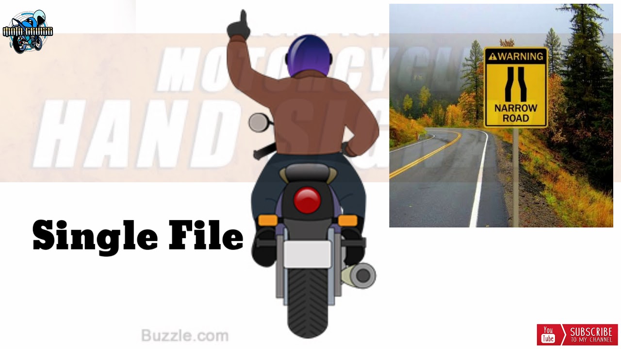 Motorcycle Hand Signals