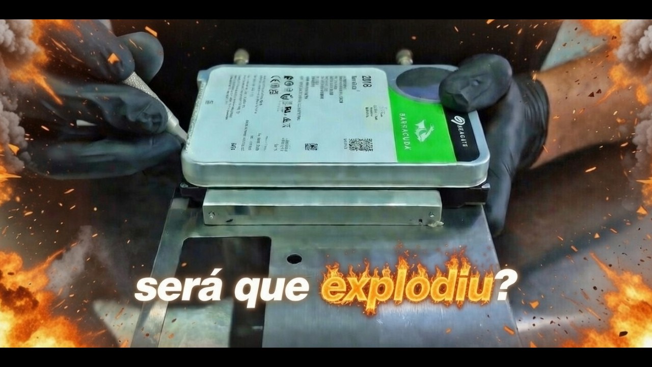 ABRINDO HD DE GÁS HÉLIO! - HD 20TB SEAGATE 🎈