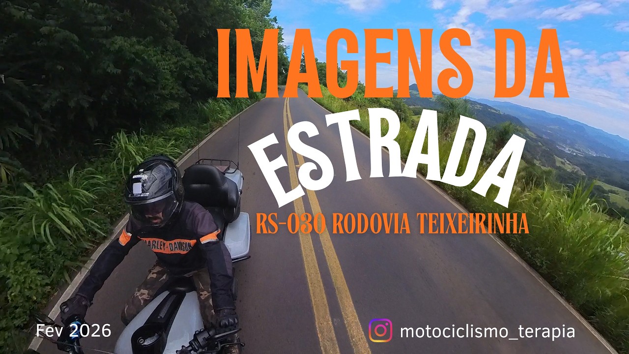 Imagens da Estrada em Moto - RS-030