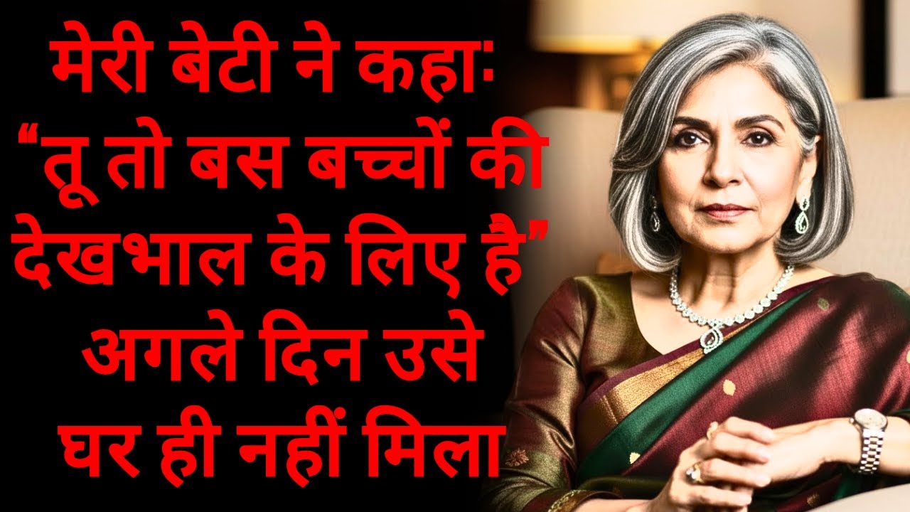 मेरी बेटी ने कहा: 