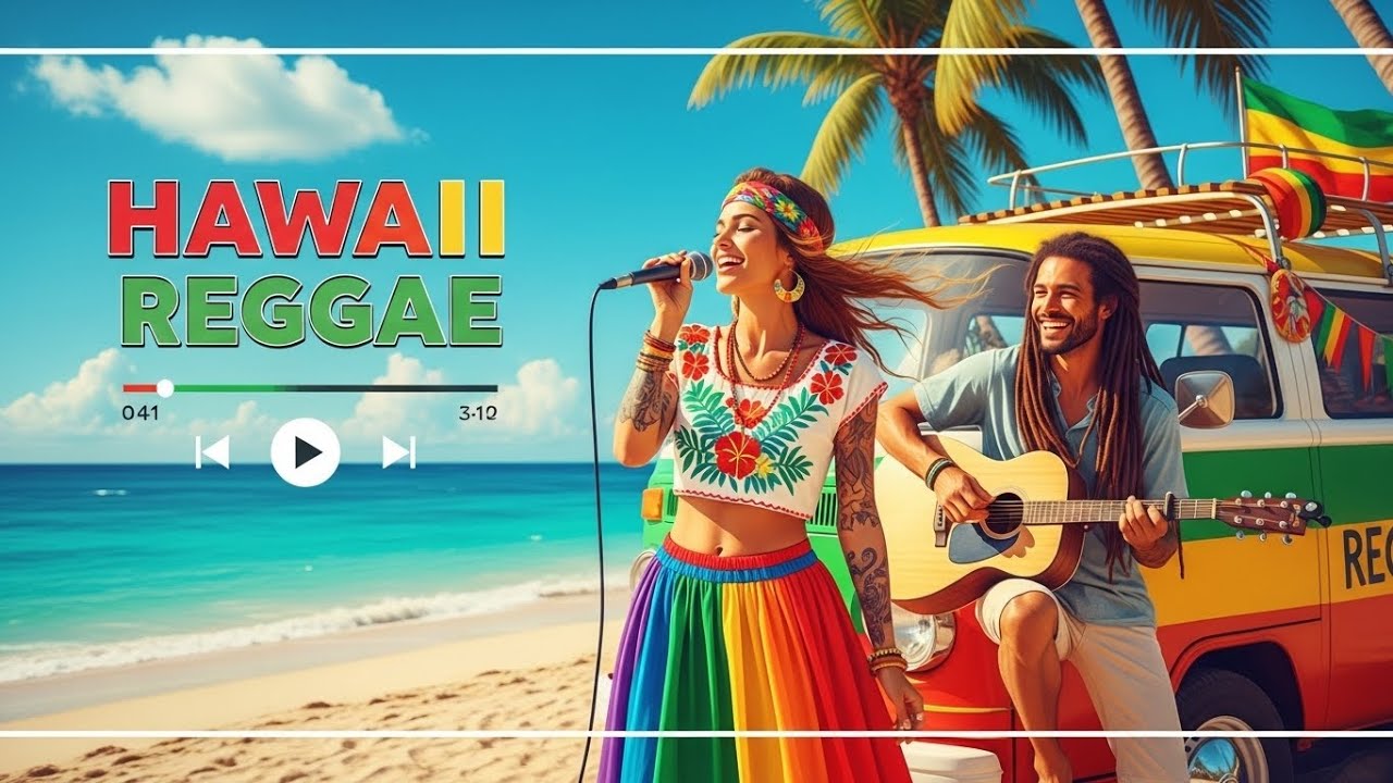 Hawaiian Relaxing Music Soft Ukulele Reggae Songs on the Peaceful Beach