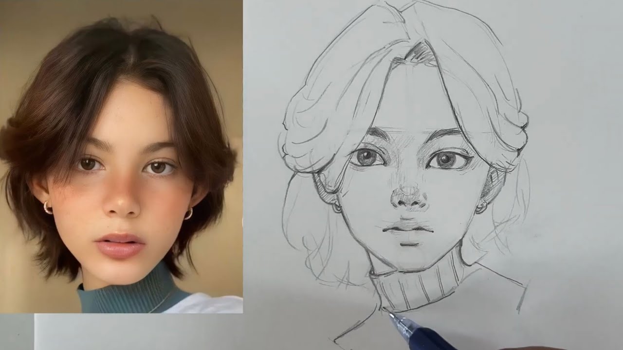 Drawing a Face Step by Step From a Picture