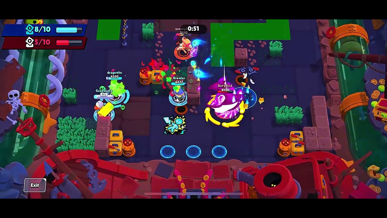 #New #BrawlStars #3v3 #WipeOut 🧻 GuanoLoco of #FatherAndSons #Duo is #Brock w/ #GoodRandoms #4TW