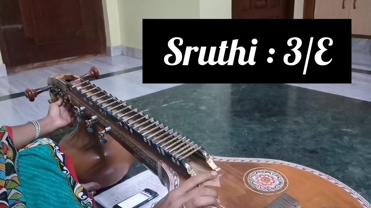 How to tune Sruthi in Veena | Vainika Charumathi