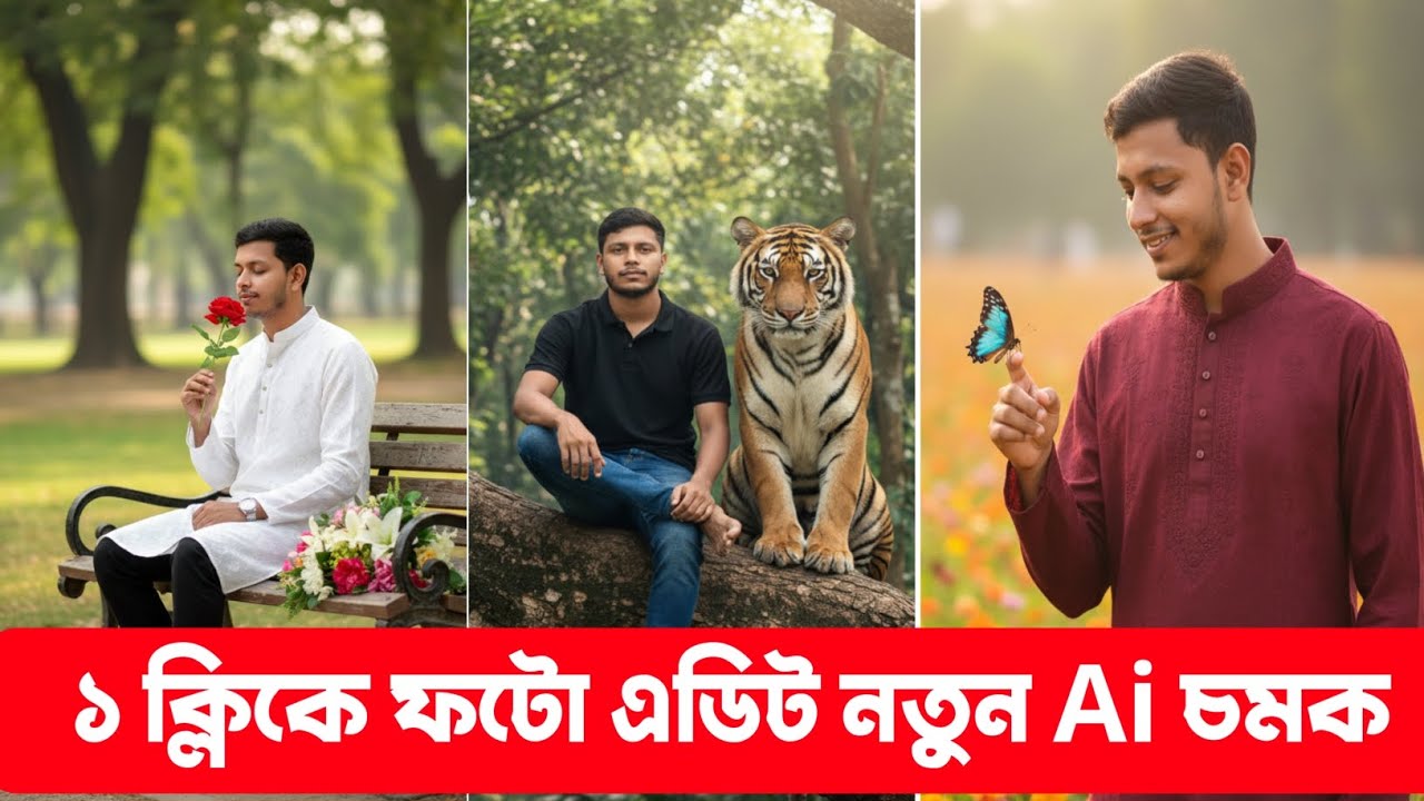 Ai দিয়ে ছবি এডিট | New Trending Photo Editing | Gemini দিয়ে ছবি এডিট করবো | AI Diye Photo Editing
