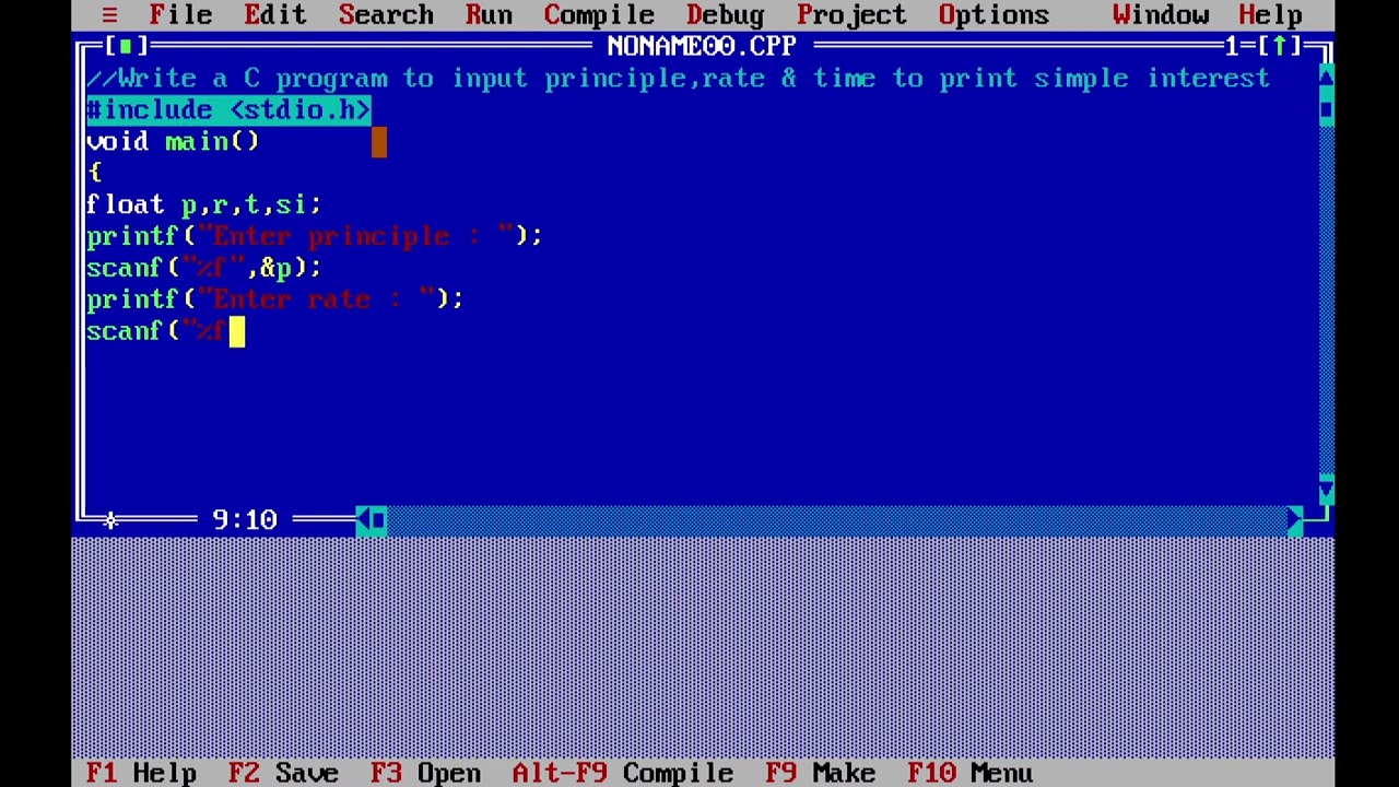 ✅C Program to Calculate Simple Interest Using P, R & T💰#coding #cprogramm #diploma #cprogrammingcode