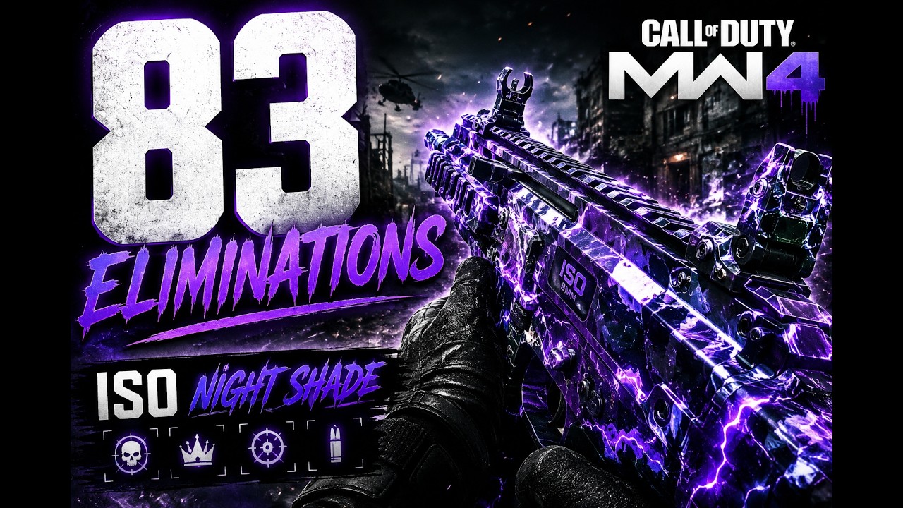 83 ELIMINATIONS ISO NIGHTSHADE MW4!! (RAW GAMEPLAY)