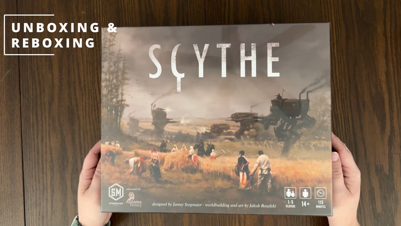Scythe Board Game - What's in the Box - Unboxing - Reboxing