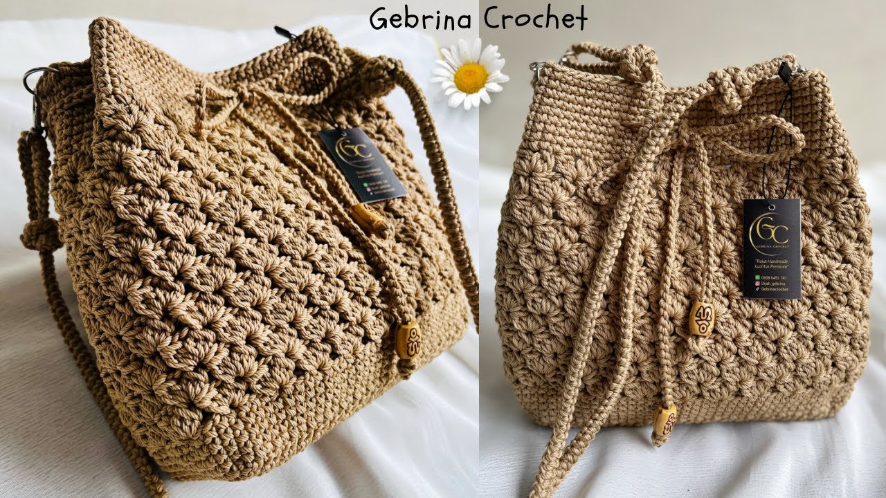 Tutorial Tas Rajut Terbaru Model Kekinian Untuk Pemula | Crochet Bag