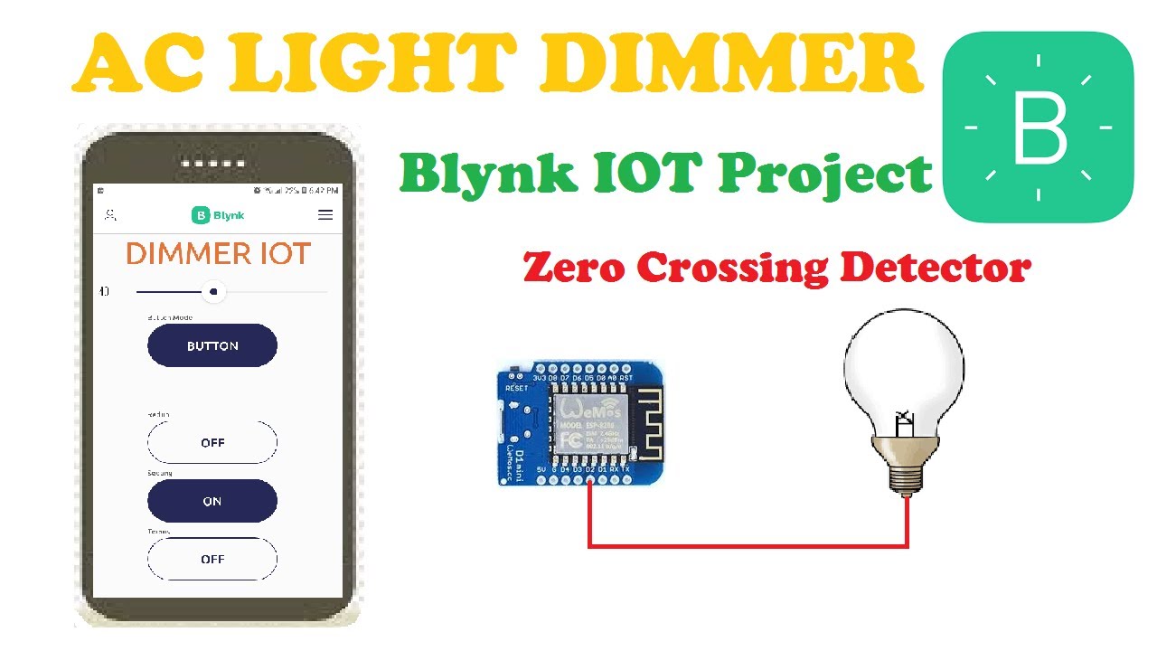 Membuat Rangkaian Dimmer IOT | Project Esp8266 | Blynk IOT @herukentofficial