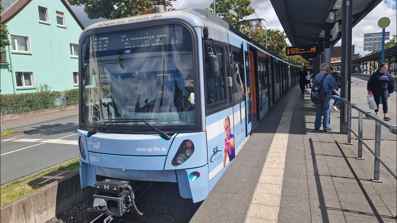 Mitfahrt in der kompletten U7 von Enkheim bis Heerstraße im U5-50 891 A