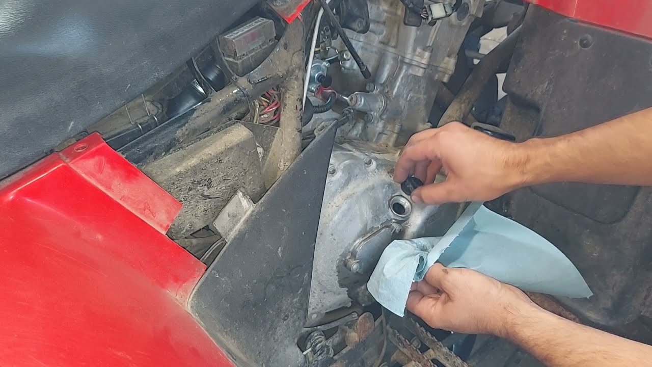 2001 Arctic Cat 400 oil change