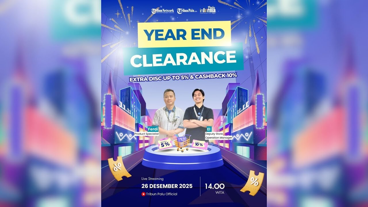 🔴LIVE PODCAST | Year End Clearance Informa Palu - Banjir Diskon & Cashback Akhir Tahun!