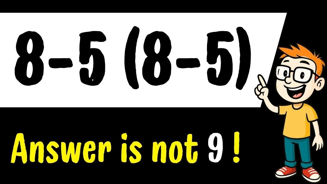 Большинство людей упускают эту простую 🧠 задачу на 8-5 (8-5)!
