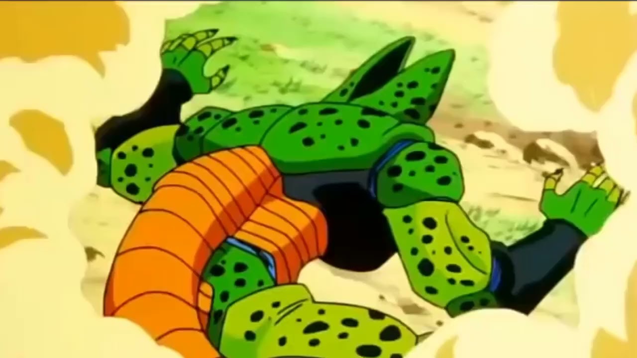 majin buu vs  semi cell y cell lo absorbe