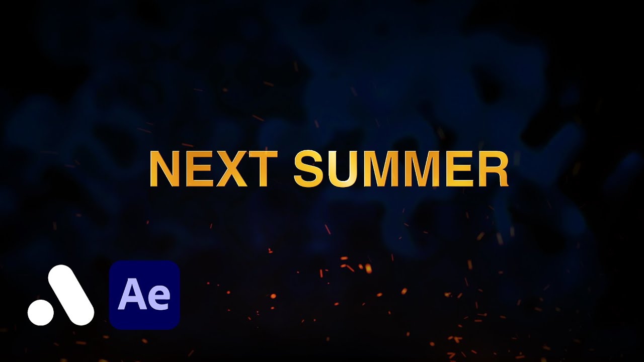 Create a Cinematic Movie Title Effect in After Effects (No plugins)