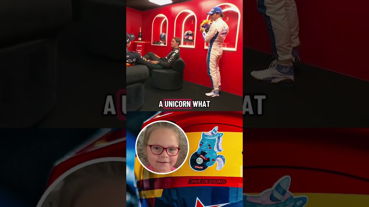 Это была сила единорога для Карлоса Сайнса 🦄 (через williamsf1/TT)