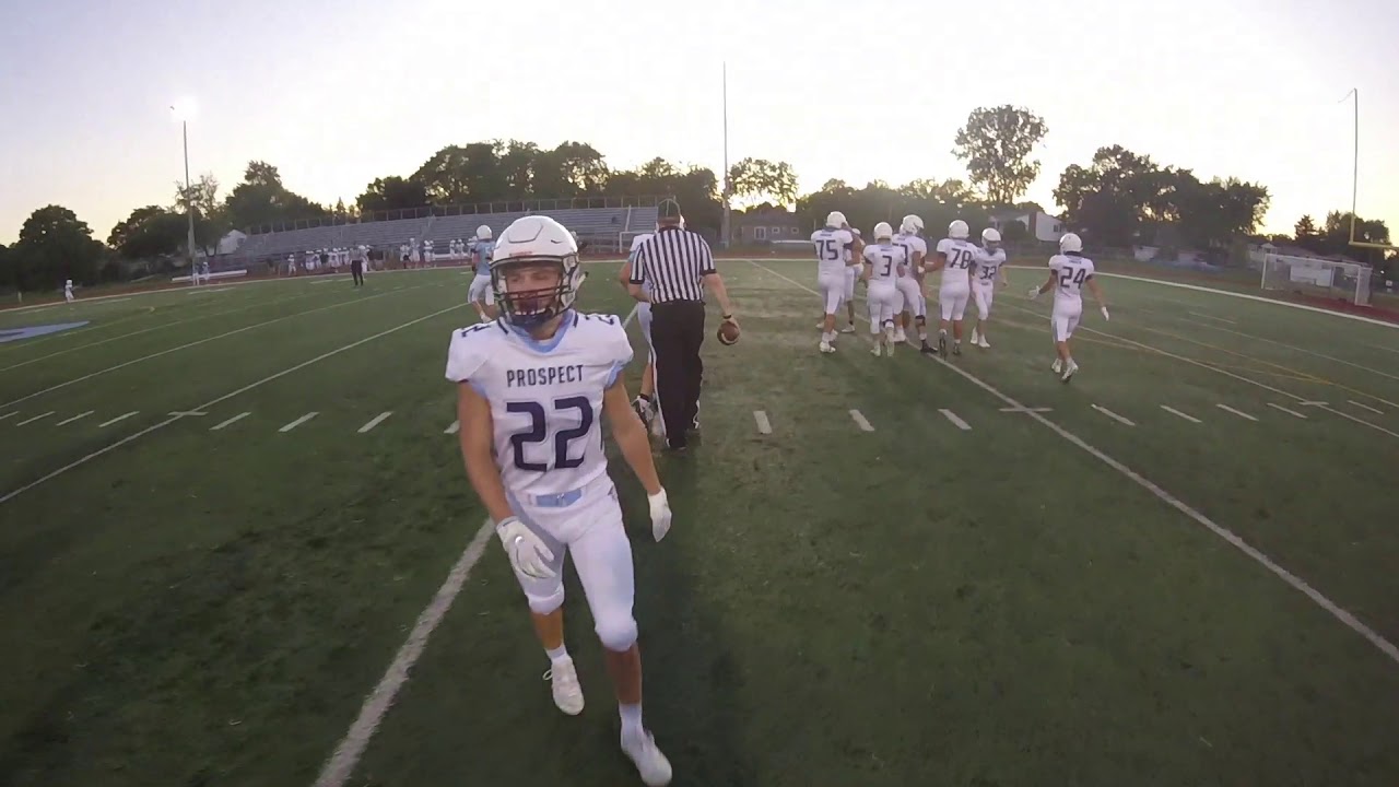 GoPro on Junior QB Gary Moeller’s helmet
