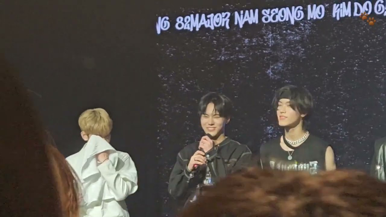 240120 82MAJOR 1st concert Ending Ments (eng sub)