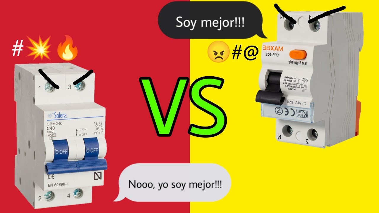 ⛔Descubre las "3 DIFERENCIAS" entre interruptor DIFERENCIAL Y TERMOMAGNETICO