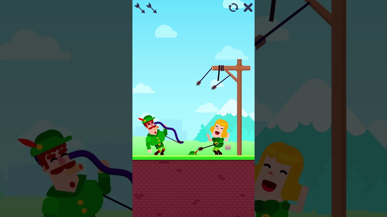 Bowmasters: Saving the Day&hellip; or Making It Worse?! 🐒💥😂 #bowmasters #shorts