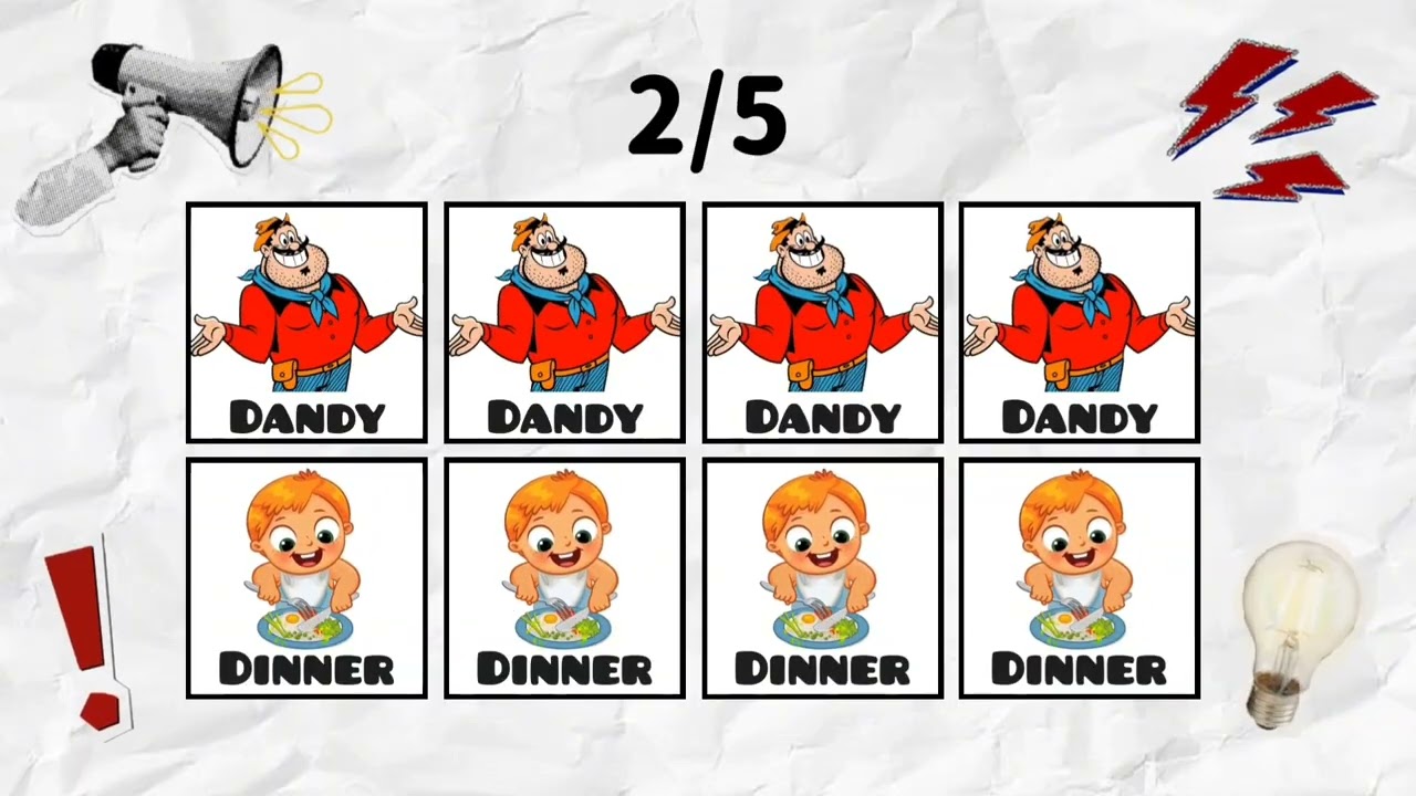 SAY THE WORD ON BEAT. LEVEL 1-3