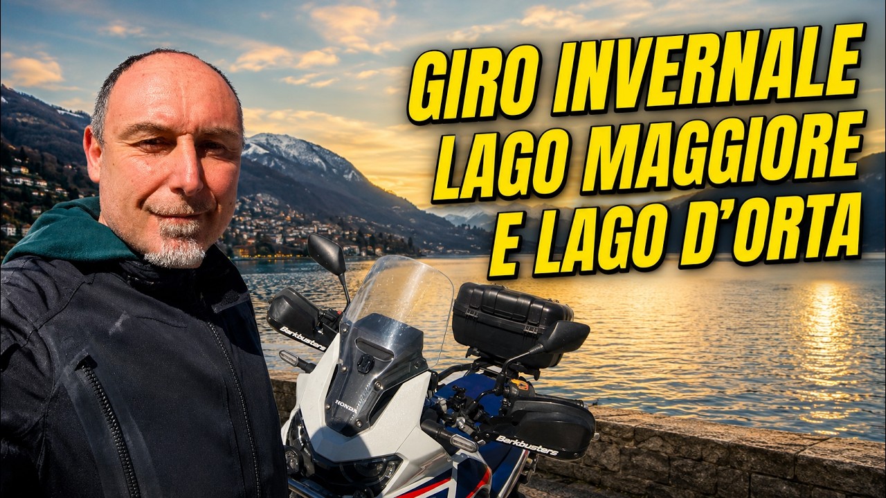 Giro in Moto Invernale sul Lago Maggiore e Lago d'Orta