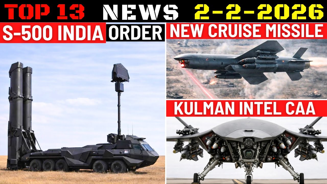 Indian Defence Updates : S-500 Order,1800 Km Cruise Missile,QRSAM Deal,P-76 Combat Suite,Kulman CCA