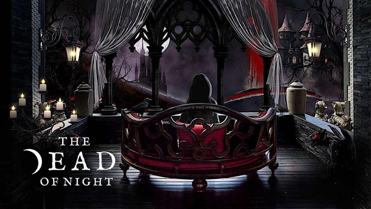 Vampire Town Ambience 🧛🦇 | Fantasy Horror ASMR with Vampiress, Blood Rain, Bats, Thunder +More
