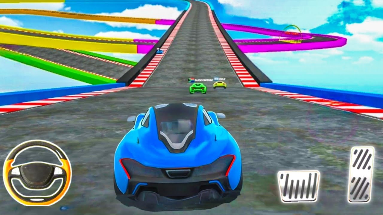 Extreme Car Ramp Stunts on Impossible Sky Roads | High Speed Racing Gameplay