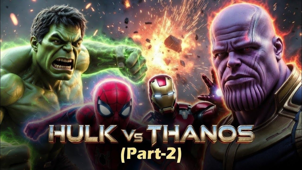 Hulk Vs Thano Part-2 #hulk #avengers #thanos #spiderman #ironman 