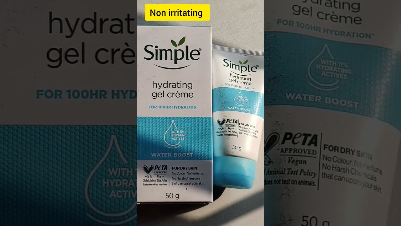 Simple Water Boost Hydrating Gel Creme Review #simple #youtubeshorts #viral #youtubevideos
