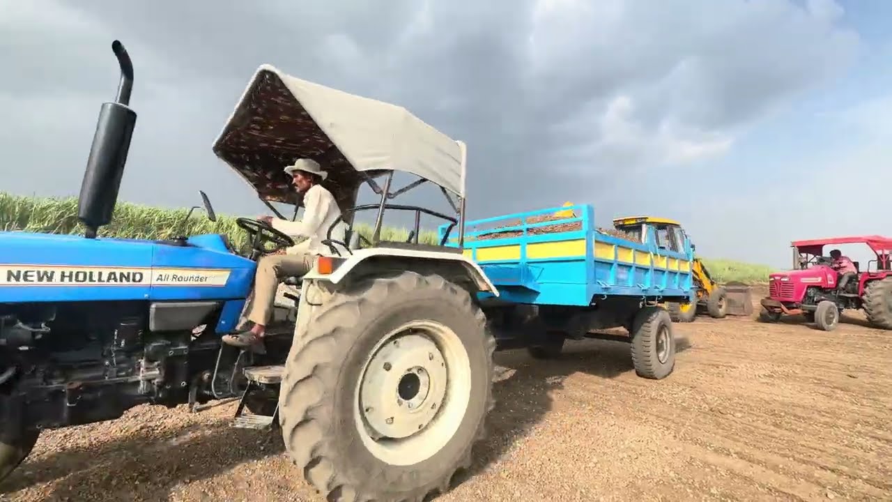 Jcb 3dx Backhoe Loading Water in Mahindra 275 | Kubota Sonalika 750 #jcbvideo #tractorvideo #jcbbaba