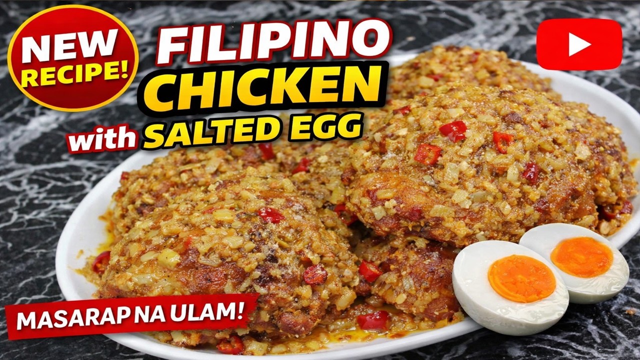Chicken with Salted Egg | Tagalog! Filipino Style Recipe Savory & Tangy Sauce