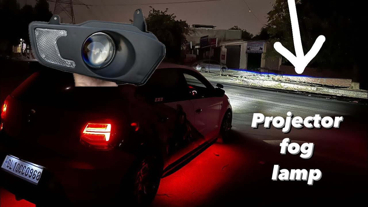 Volkswagen Polo 🔅 → 🔆 : My Polo Got 3 Inch Projector Fog lamps  ✅ - अब अंधेरे की खैर नहीं  ✅