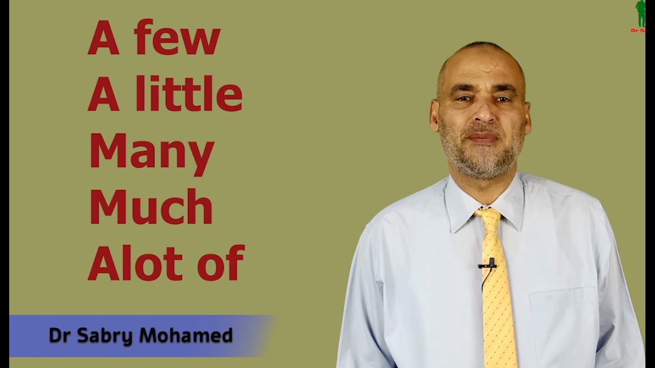 a few a little  many  much  a lot of