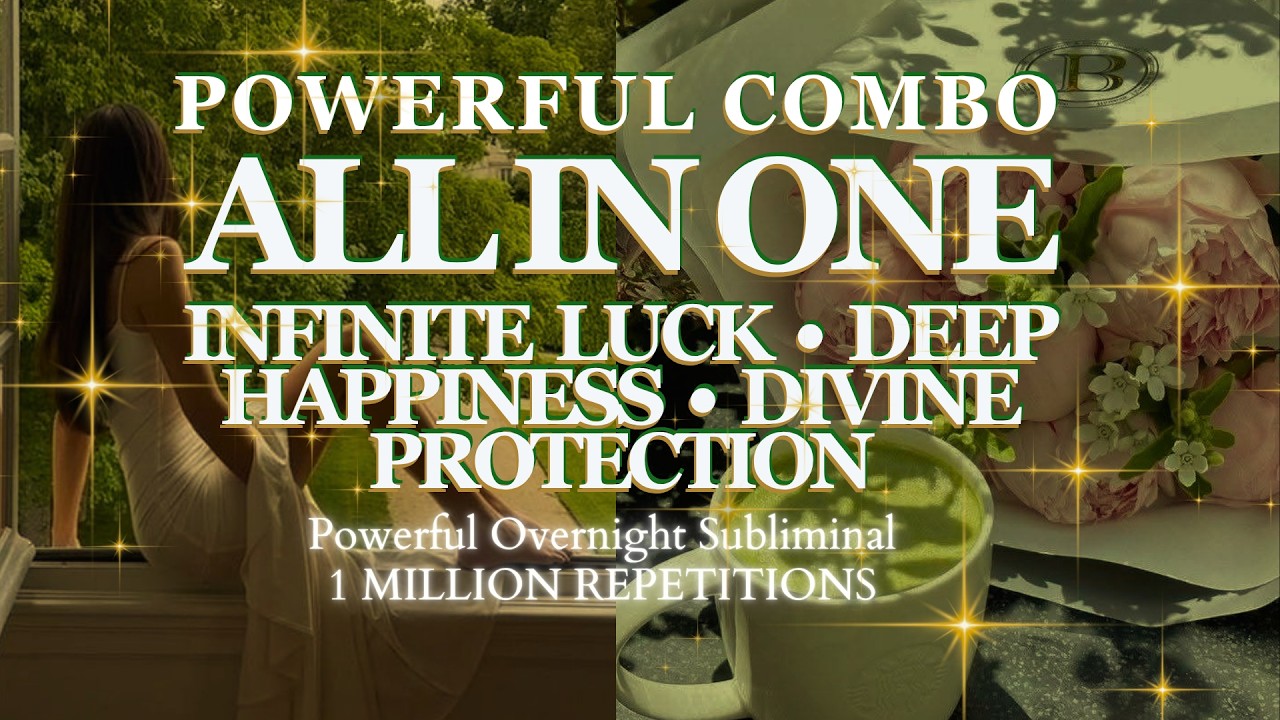 [EXTREMELY POWERFUL COMBO] LUCK, HAPPINESS - DIVINE PROTECTION -OVERNIGHT SUBLIMINAL 1 MILLION REPS