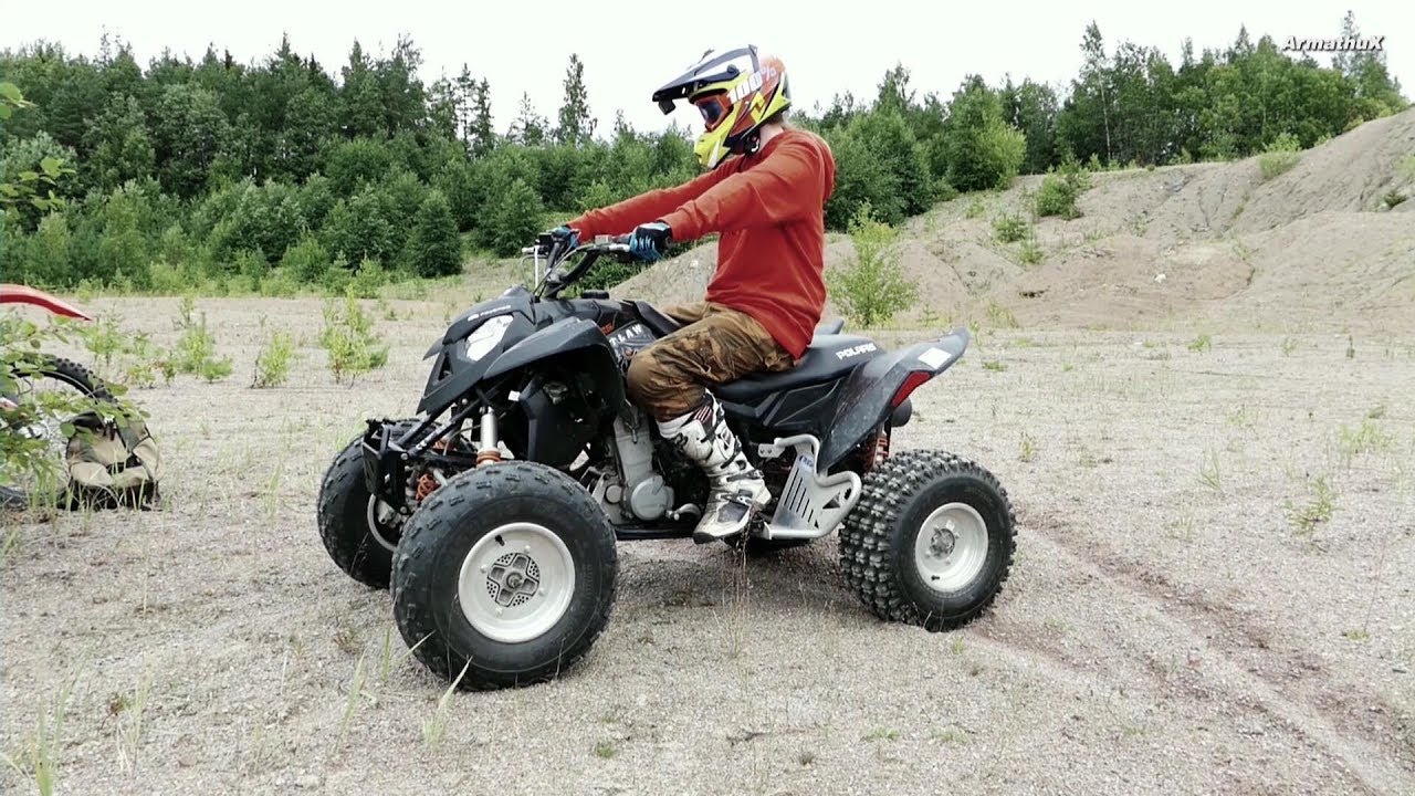 Polaris Outlaw 525ccm IRS -07 New Test Ride | No Music | Raw Sound