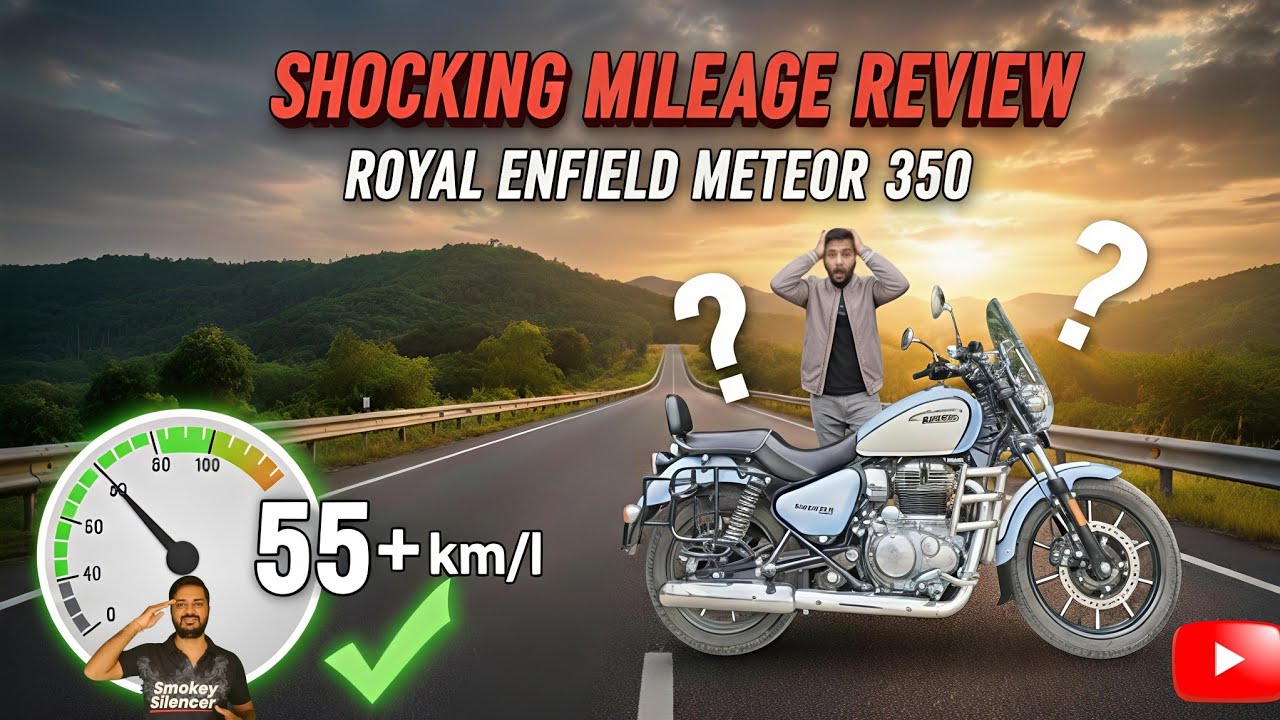 Royal Enfield Meteor 350 Mileage Test 2025😍 #royalenfield #meteor350 #mileage