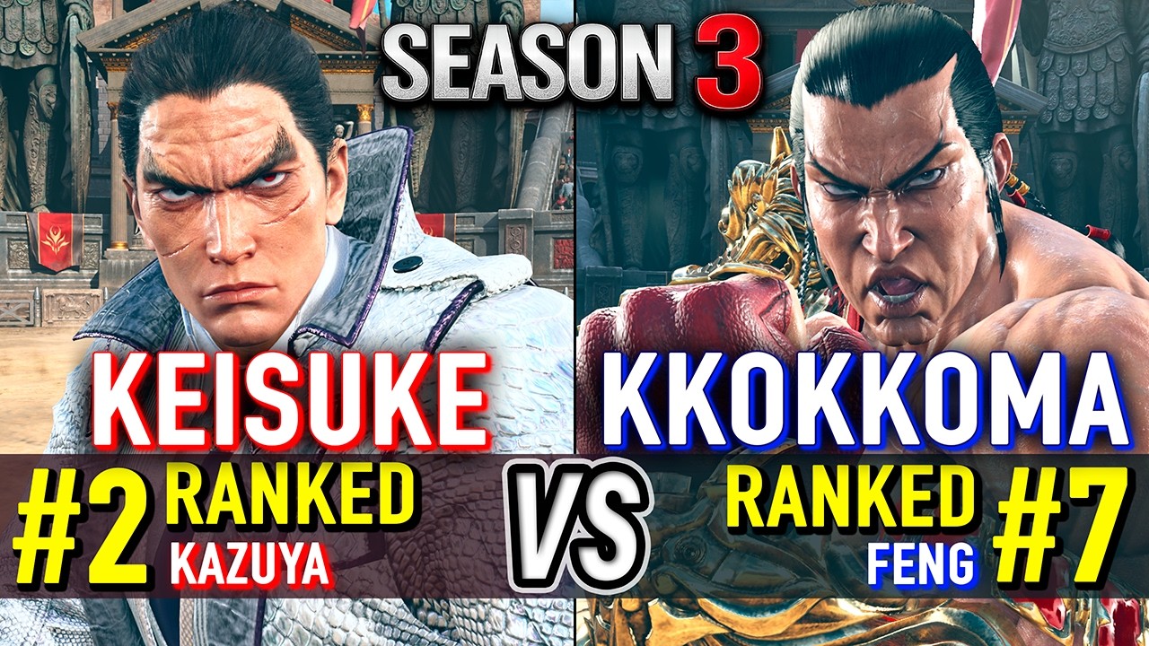 T8 🔥 KEISUKE (#2 Ranked Kazuya) vs KKOKKOMA (#7 Ranked Feng) 🔥 Tekken 8 High Level Gameplay