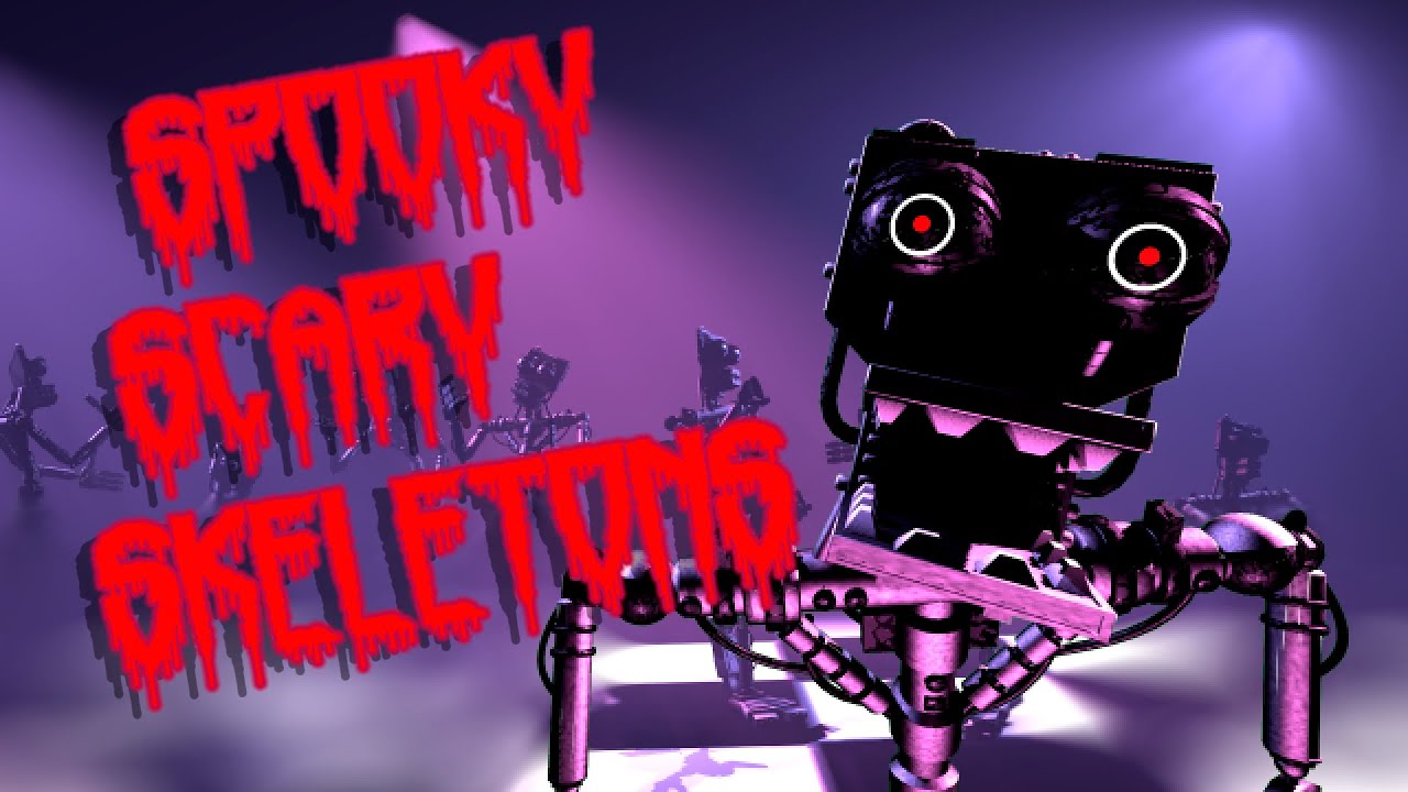 [FNAF/SFM/SHORT] Short Song "Spooky Scary Skeletons" Remix by Fiasko | TheEnnardGamer