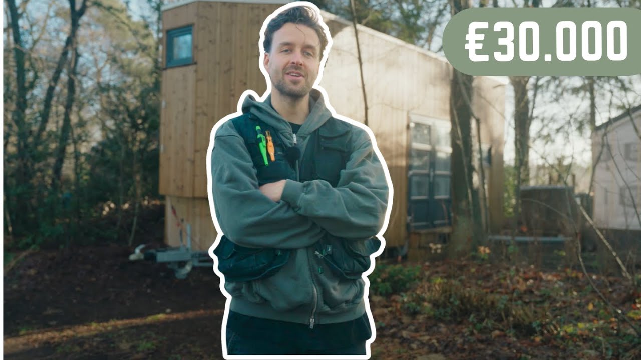 Starter bouwt Tiny House voor &euro;30.000!