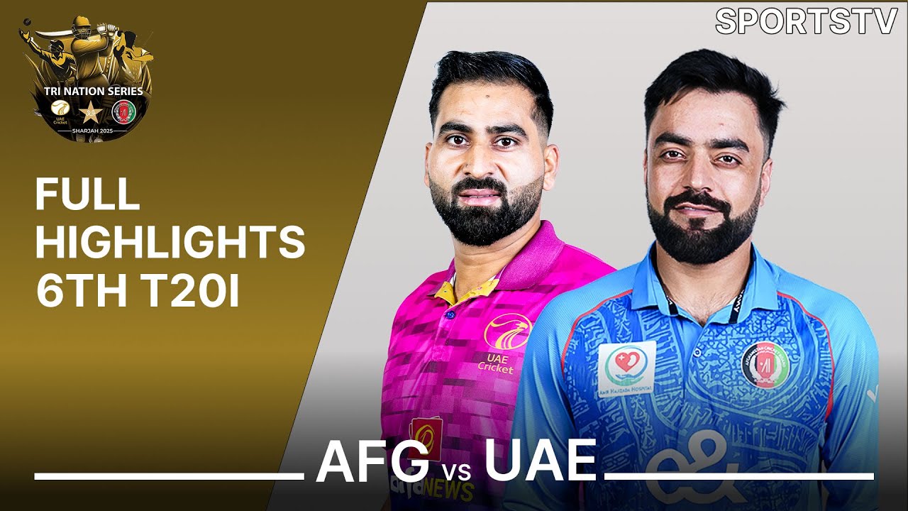 Full Highlights | Afghanistan vs UAE | T20I Tri Nation Series 2025 | Match 6 | ECB | M3Q1K