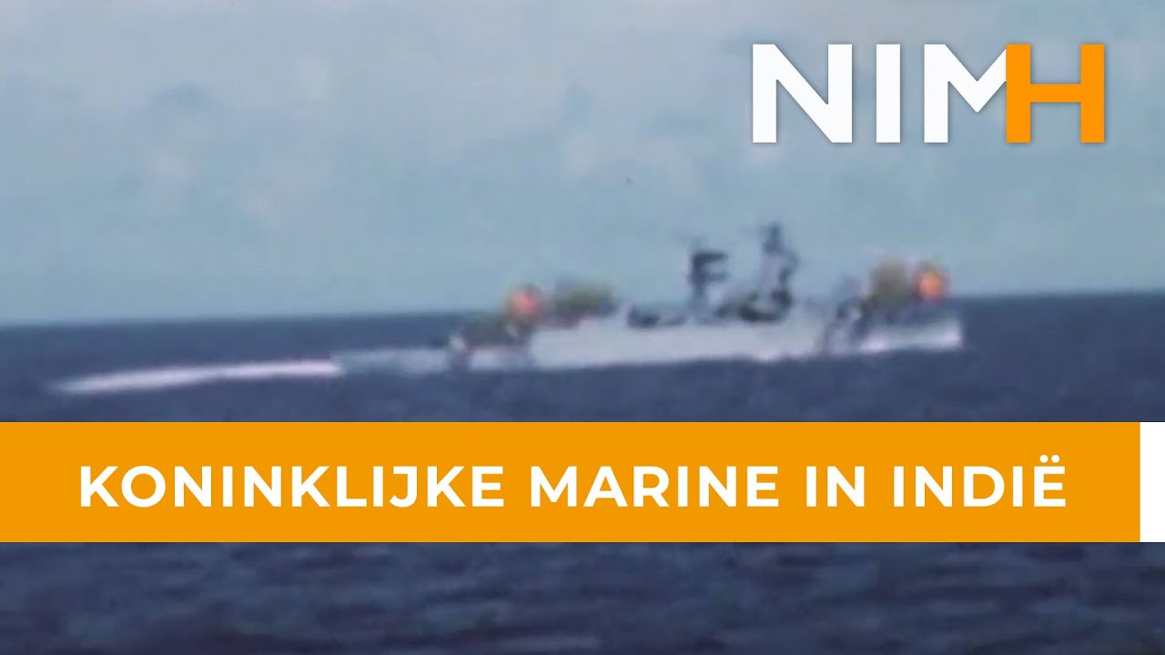 Kleurenbeelden van de Koninklijke Marine in Indië