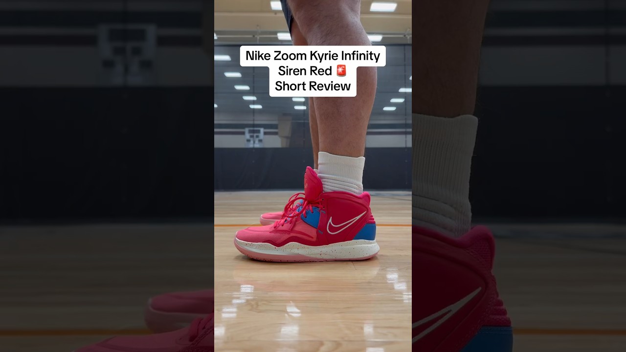 Nike Zoom Kyrie Infinity &ldquo;Siren Red&rdquo; On Feet & In Hand Looks - Short Review #shorts #kyrieirving